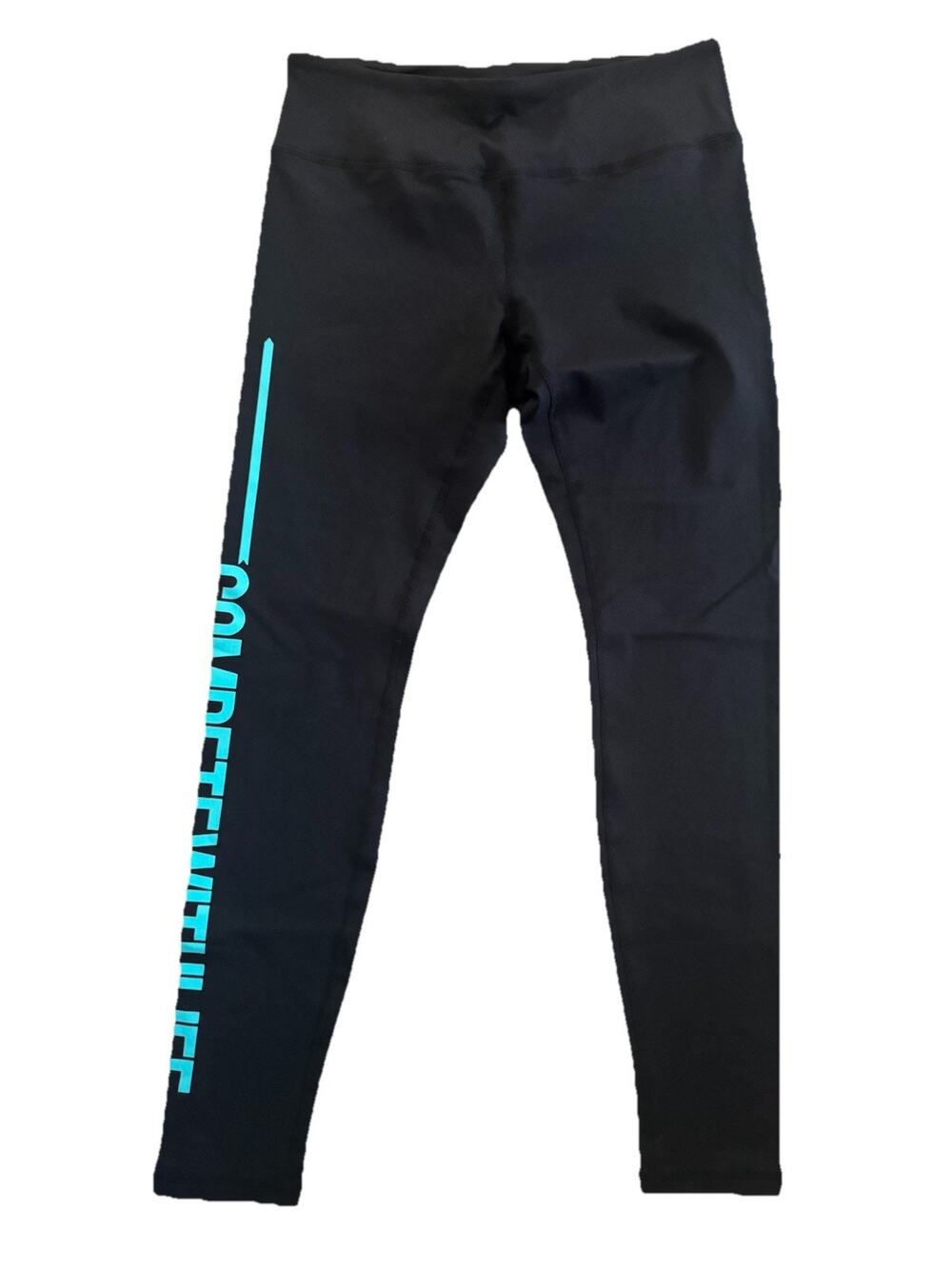FITWEAR Women’s Leggings Size M Black Compression Workout Yoga Pants Pocket